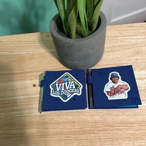 Blue Dodgers Notebooks with Pens